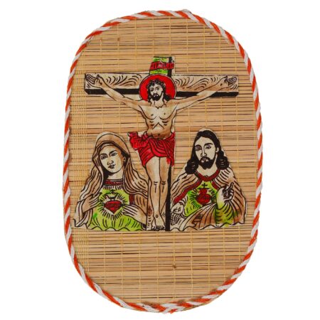 Jesus And Mother Marry Bamboo Design Hand Crafted Modern Interior Wall Hangings